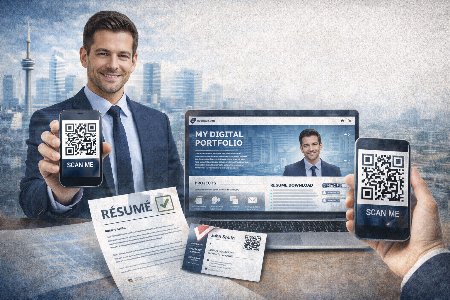 Portfolio website showcase